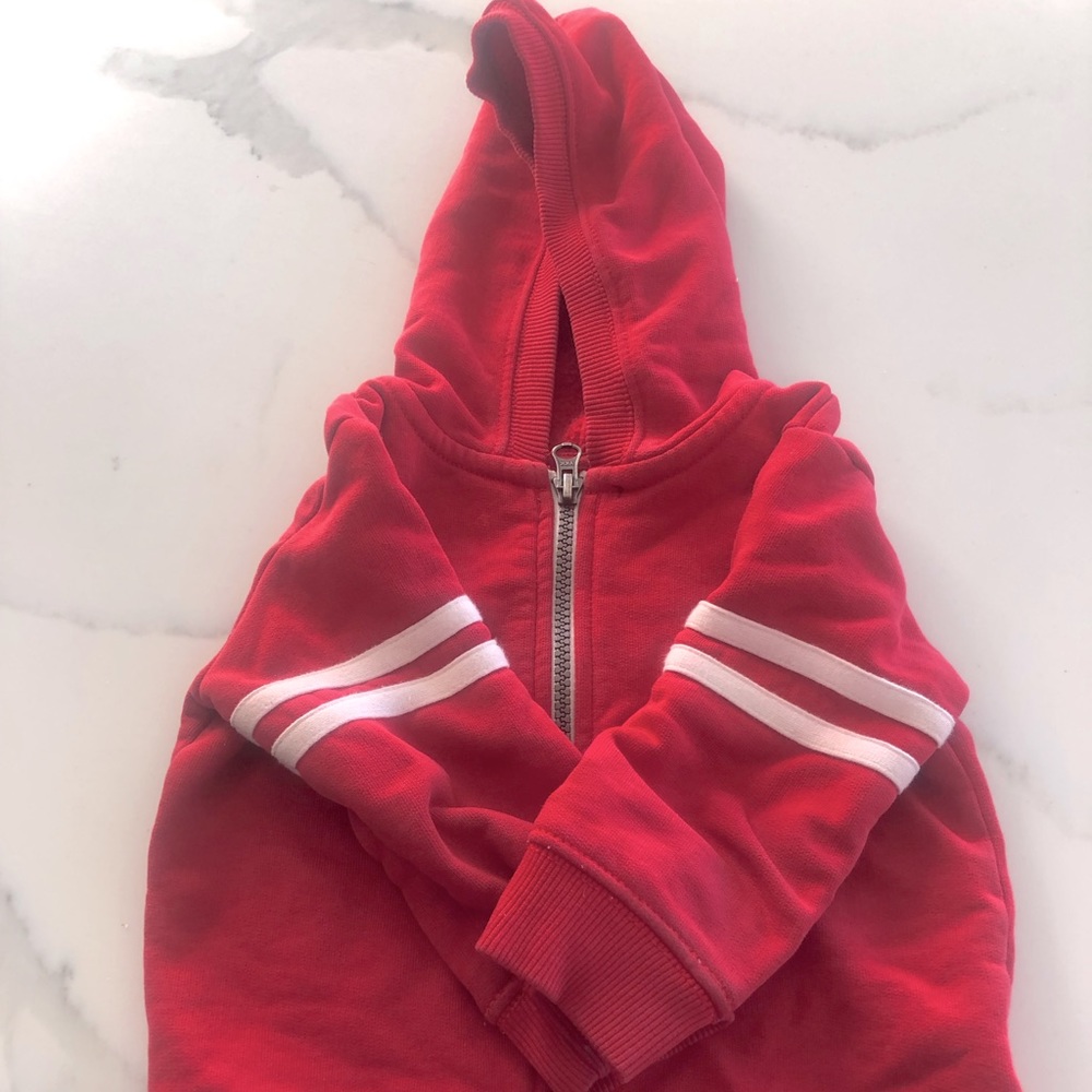 Hanna Anderson red terry jumper  18-24 mos  red